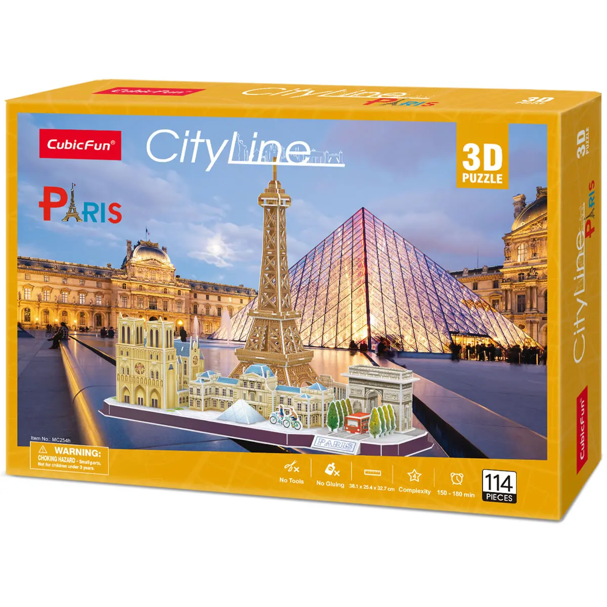 Cubic Fun 3D Puzzle Stadtansicht City Line Paris Frankreich 