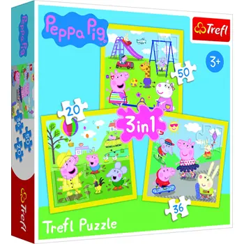 TREFL PEPPA PIG Puzzle 3 in 1 set (photo)