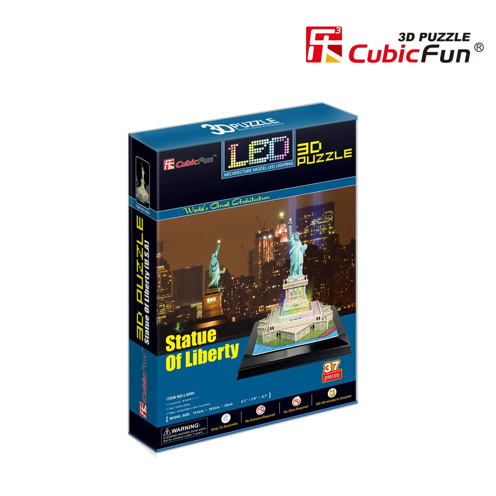 CUBICFUN 3D puzzle with LED Statue Of Liberty (photo 1)