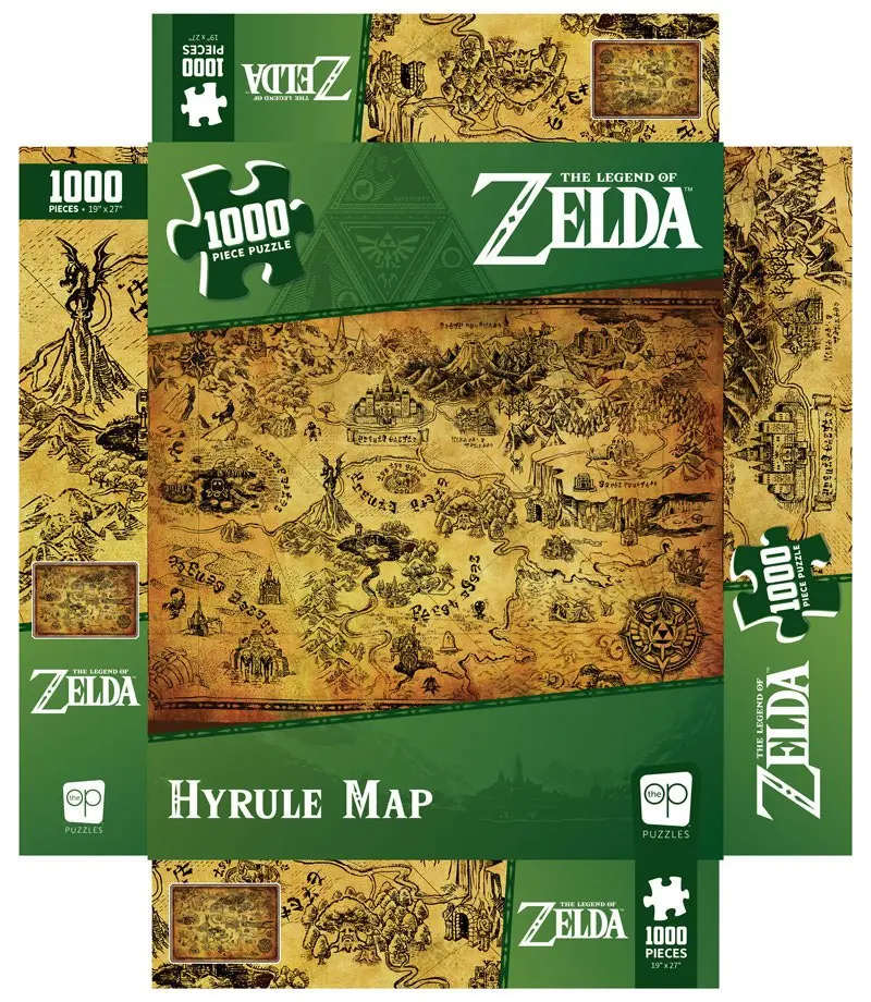 ⭐The Legend of Zelda Jigsaw Puzzle Hyrule Map (1000 pieces) - buy