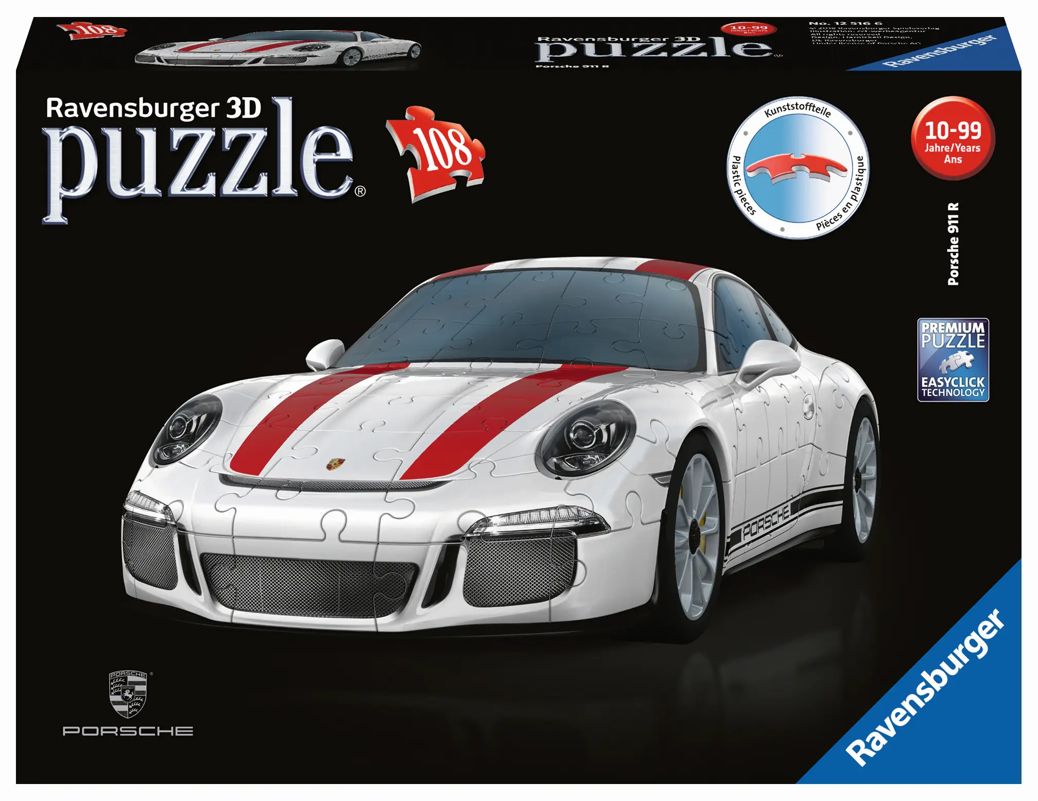 Puzzle 3D 108 pieces Porsche 911R (photo 0)