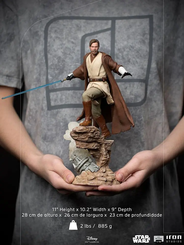 Star Wars Deluxe BDS Art Scale Statue 1/10 Obi-Wan Kenobi 28 cm (photo 17)