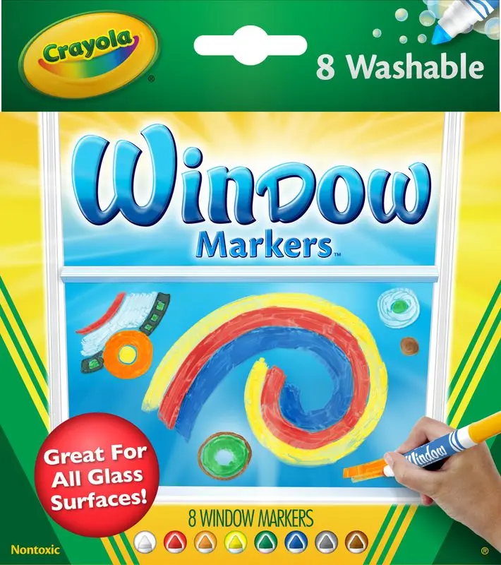 ⭐CRAYOLA Window markers, 8 pcs - buy in the online store Familand